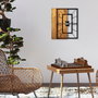 Wallity Wooden Clock 37 Nogal claro y negro